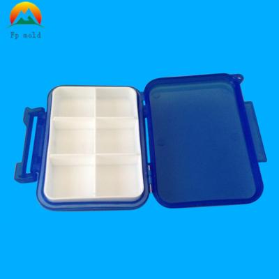 Portable Travel 6-Slot Plastic Pill Box 